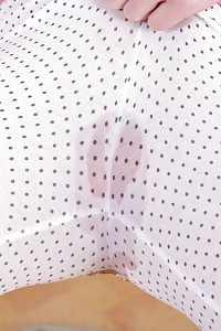 Dalary Demonstrates Her Pink Ligerie As She Strips On The Sofa