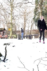 Couple Smoking And Flirty Girls In A Adorable Ass Slapping Scene