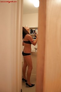 Elegant Blonde Teenage Girl In Inviting Brasil Cut Panties