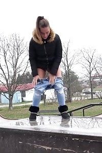 Lewd 18 Year Old Babe Takes Off Her Lingerie To Discover Her Pussy