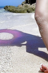 Public Pissing For Black-haired Doll Amanda Hill