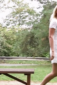 Long-legged Ginger Porn Actress Bianca Valentino Got On All Fours To Let You See Us Her Arse And Wet Pussy