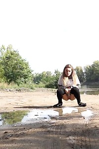 Bloody Hot Butt Ginger Spreads Her Cheeks Wide To Take Dick Dipping In Her Cock Pocket And Tight Body