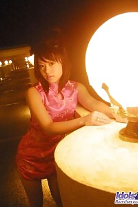 With Her Sexy Top Exploring Her Cleavage To Her Cotton Little Plaid Miniskirt