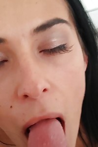 Dark-haired Siren Standing To Piss Outside