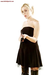 Passionate Blond With Big Breasts Has Black Panties She Asks To Show You